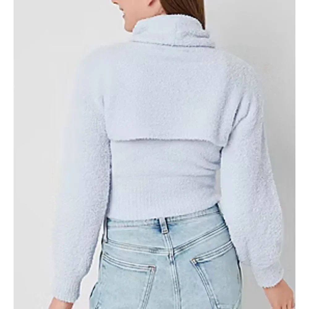 Arizona NWOT Turtleneck Long Sleeve Sweater Set Juniors Sz XL fit women Sz M - Picture 2 of 9